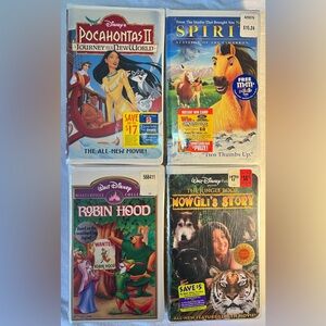 4 vhs lot